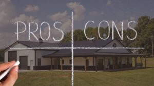 making a list of pros and cons of building a barndominium in the Texas Hill Country